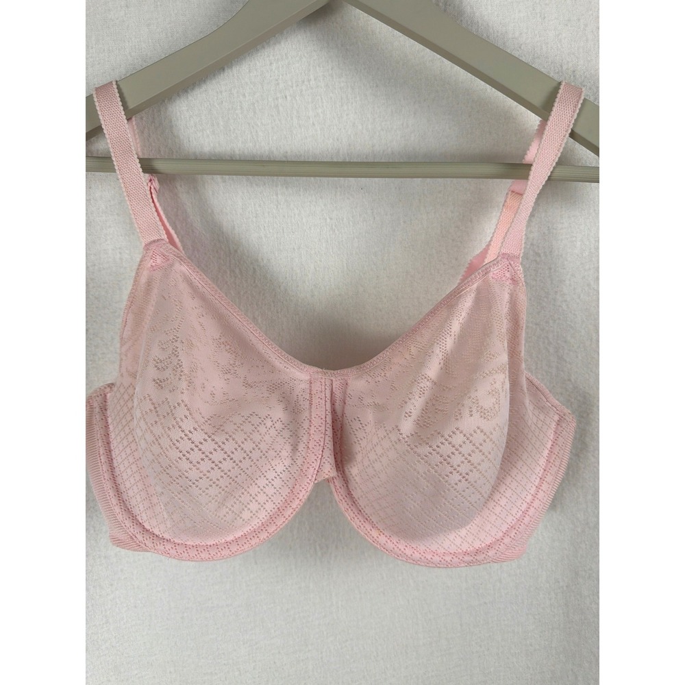 Wacoal Awareness Underwire Bra Pink Calla Lily Lace Size 36D style 857210
